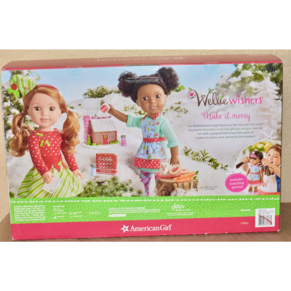 American Girl Wellie Wishers Doll Christmas Baking Gingerbread House Holiday Set - Picture 3 of 5